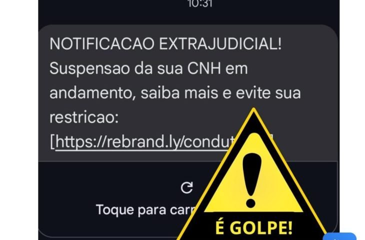 Detran-MS Alerta Para Golpe de SMS Com Notificação Falsa de Multa e Suspensão de CNH