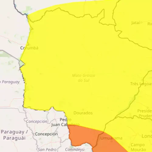 Todos os municípios de MS estão em alerta para fortes chuvas e tempestades